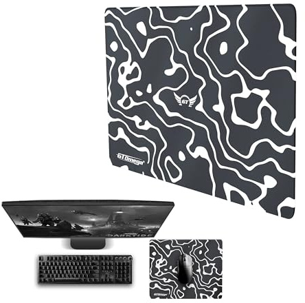 GT OMEGA WAVE Mouse Mat Small - 4mm Thick Cushioning, Water-Resistant