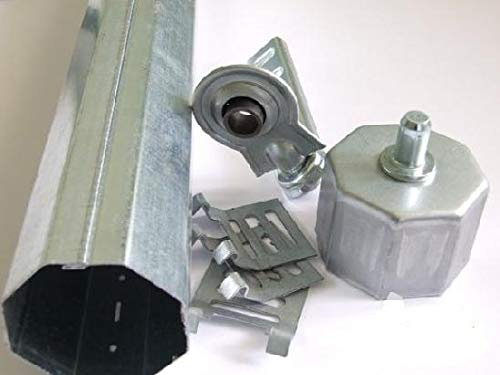 AWITALIA- RULLO PER TAPPARELLA DA CM.150 DIAMETRO MM.60 SPESSORE 8/10 COMPLETO DI CALOTTA. GANCI E SUPPORTO