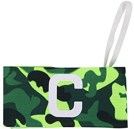 Dwawoo Kapitänsbinde, Armbinde Fussball Nylonfußball Kapitänsband Mannschaftssport Armband für Fußball Hockey Tennis Basketball Volleyball(Grün)