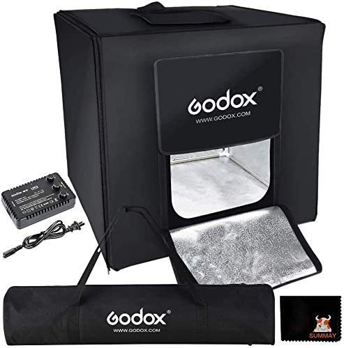 GODOX LST40 Mini LED Fotostudio Zelt 40 x 40 x 40 cm mit 3 stücke LED Licht Bord Power 60 Watt 13500~14500 Lumen für Fotografie (LST40)