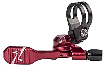 Funn UpDown CNC Fernbedienungshebel-Kit für Mountainbike-Teleskopsattelstütze, 4-Positionen-Montage, kompatibel mit externer und interner Sattelstützenverlegung (Rot)