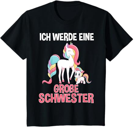 Ich Werde Eine Große Schwester Einhorn Geschenk T-Shirt