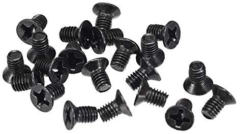 sourcing map M3 x 5mm Phillips Screw Fastener Black for Laptop PC TV Fan Switch 500pcs