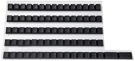 75 Keys OEM Blank PBT Keycaps Suitable for Ortholinear Layout MX Keyboard XD75 ID75 Planck Preonic Niu40 YMD40v2 (Black)