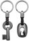 2PCS Personalisierte Paar Keychain Leder Schlüsselanhänger - Mode Accessoires mit Herzdesign - Schmuck Metall Schlüsselanhänger Individuell Gestalteter Schlüsselanhänger Herzförmige