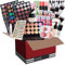 Professionelles Make-up Sets, MKNZOME 50St Schminke Set mit Schminktasche Schminkkoffer Gefüllt Frauen Makeup Paletten Kosmetik Lidschatten Lipgloss Geburtstags Weihnachten Geschenkset