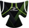 Motorcycle PROTEZIONE RESINATA ZONA, VANO CHIAVE ACCENSIONE ADESIVO EFFETTO 3D, COMPATIBILE con KAWASAKI Z900 (VERDE)