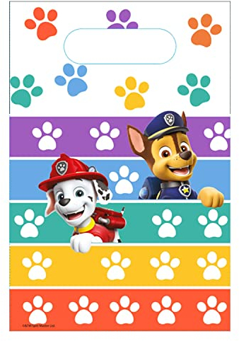 amscan- Paw Patrol Sacs à Surprises, 9914240, Multicolore