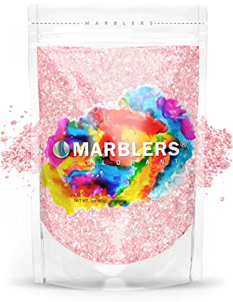 MARBLERS Pink Mica Powder [Peony Pearl] 3oz (85g) | Cosmetic Grade | Epoxy Resin Pigment | Dye | Non-Toxic, Vegan, Cruelty-Free | Lip Gloss, Nails, Body Butter | Bath Bomb, Candle & Soap Making
