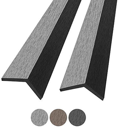 Montafox WPC Abschlussleisten Musterset 3x15 cm Abdeckleiste Terrassendielen Dielen L-Leiste