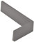 NINKA 2283.91 10111 Connect L-Element Links Schubladenteiler klein für die offen Einteilung der Schublade, Kunststoff dunkelgrau, Silber, 200 mm