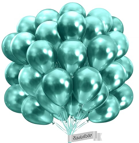 Palloncini Verdi Organico Lucidi • 25 Pezzi • Prodotto in Europa • XXL Ø38cm • Palloncini biologici certificati e sostenibili • Palloncini compleanno • Palloncini verde • Palloncini elio • Clima neut