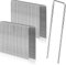 PIQIUQIU 50 Piezas Anclaje de Tierra antioxidante para vellón de malezas, Anclaje de Tierra antioxidante galvanizado Hecho de Alambre de Acero, 200 mm de Largo, 40 mm de Ancho, Ø 2.5mm
