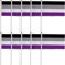 Wudaizhi 10 Pack Asexual Pride Rainbow Flags Asexual Small Mini Hand Held Stick Flag Gay LGBT Festival Festival Party Décorations