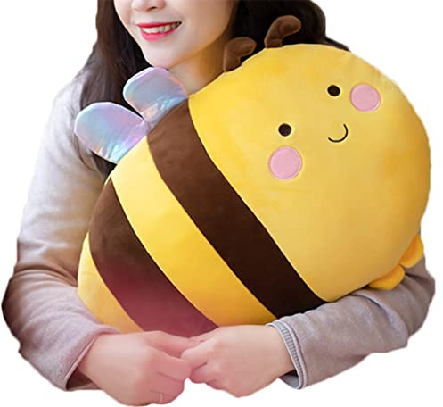 TONGSONG Niedliches Kissen Biene Plüschtier Zeug Biene Plüschkissen Biene Spielzeug Kawaii weiche Hummel Kissen Umarmung ausgestopfte Hummel Geschenk für Kinder