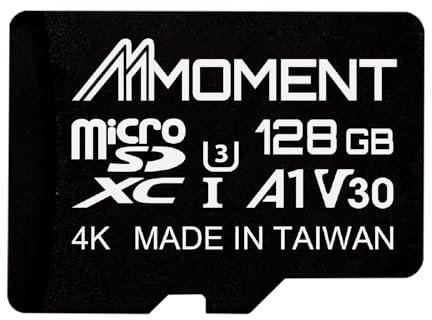 MMOMENT 128GB Micro SDXC Card MM13 Jolly A1 UHS-I U3 V30 Class 10 Compatible Read Speed up to 100MB/s Write Speed Up to 40MB/s SD Adapter Included
