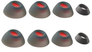 4 Pairs Ear Tips For JBL Tune Flex Earbud Covers Silicone Earcups Tune Flex Ear Caps Bluetooth Headset Accessories (Black)