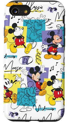 Disney Mickey Mouse Retro Classic Vintage Animation Designs Hülle für iPhone SE (2020) / 7 / 8