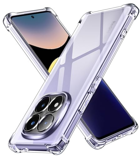 ivoler Klar Silikon Hülle für Xiaomi Redmi Note 14 Pro Plus 5G (Nicht für Redmi Note 14 Pro 5G) mit Stoßfest Schutzecken, Dünne Weiche TPU Transparent Schutzhülle Durchsichtige Handyhülle Case Cover