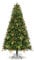 Uten Künstlicher Weihnachtsbaum 225 cm, Realistischen PE Innendekoration Tannenbaum mit 37 Gruppen Roten Beeren, PE & PVC 1150 Natürlich Aussehend Spitzen, Aufklappbare Zweige, Wiederverwendbar