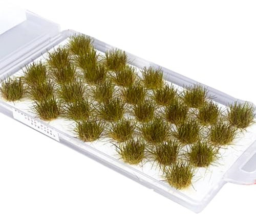 Taiyyi Lot de 32 Tapis d'herbe statiques - Décoration Miniature - Modélisme - Pelouse Statique - pour Diorama - Miniature (Printemps, été, Automne, Hiver) (Automne)