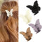 4 Stück Schmetterling Haarschmuck, Gefrostet Mittelgroß Schmetterling Haarklammern, Rutschfeste Schmetterling Haarspange für Frauen Und Mädchen Styling Zubehör