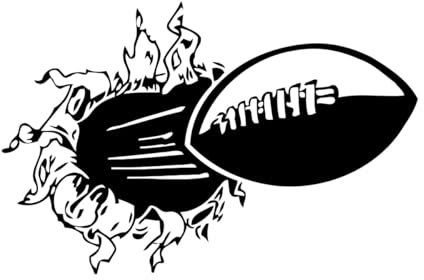 Wandtattoo American Football-Spieler Geschenke American Football Sport Vinyl Wandaufkleber Kinderzimmer-XL-70x105cm-Black