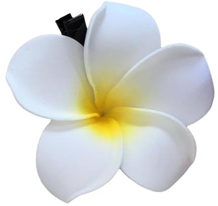 Pinza pequeña para el pelo de , bonita pinza para el pelo Frangipani, elegante pinza de pelo de para mujeres y niñas, accesorios para el cabello grueso y fino para la playa