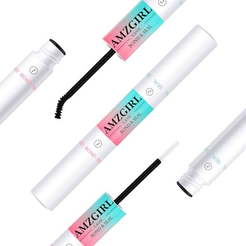 Lash Bond and Seal, Cluster Lashes Kleber für Wimpernverlängerungen Adhesive Individual Lash Glue Strong Hold Cluster Individual Eyelash Glue Latex Free(White 10ml)
