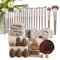 Kit d'outils de maquillage, ensemble complet de pinceaux de maquillage, kit complet d'outils de fond de teint, pinceaux de maquillage, pinceaux de maquillage, pinceaux de fond de teint, applicateurs