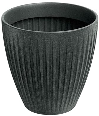Prosperplast Blumentopf Latia rund MIDL, Ø 40 x 40 cm, Graphit Granit