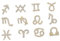 FRCOLOR 12pcs Zodiac Sign Nail Art Rhinestone Decorations Diy Nail Diy Decors for Stunning Manicure Craft for