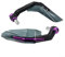 HpLive 2 paramani per moto, protezione antivento in alluminio ABS per manubrio, rinforzato, resistente agli urti, antiscivolo (viola)