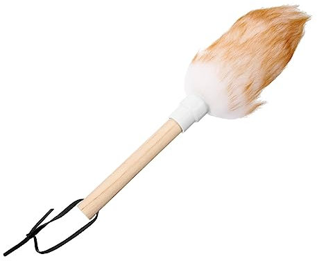SEWOART Weicher Haushalts-staubwedel Mit Holzgriff Handlicher Reinigungspinsel Aus Lammwolle Kratzfreie Oberfläche Waschbar Für Möbel Elektrogeräte Geschenk Geeignet
