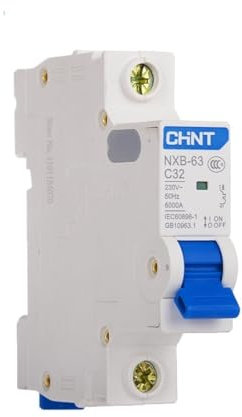 INOKAI Magnetotermico,Interruttore Magnetotermico Interruttore Automatico in Miniatura MCB AC 1P 230V 1A 2A 3A 6A 10A 16A 20A 25A 32A 40A 63A Curva C(2A)