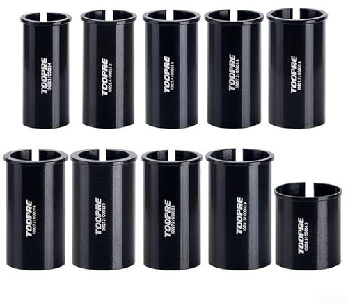 Marchfunny Réducteur de tige de selle de vélo - Adaptateur convertisseur pour tige de selle de 22,2 à 34,9 mm de diamètre - Alliage d'aluminium pour un ajustement efficace de la taille (27,2 à 31,6)