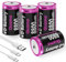 D Batteria 1,5 V Ricaricabile al Litio D Batteria USB Tipo C, Set di 4