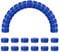 sourcing map 50pcs Plastic Bottle Caps, 30mm Bottle Screw Lid Top Water Bottles Top Cap for DIY Development Imagination Intelligence Craft Scrapbook Creative Gifts, Bright Blue