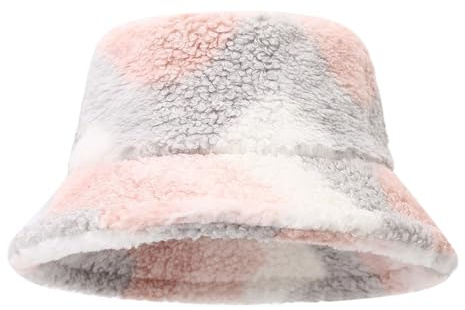 YAMEE Wintermütze Damen Bucket Hat Winter,Fischerhut für Frauen Warme Mode,Winter Hut Damen Verstellbarer