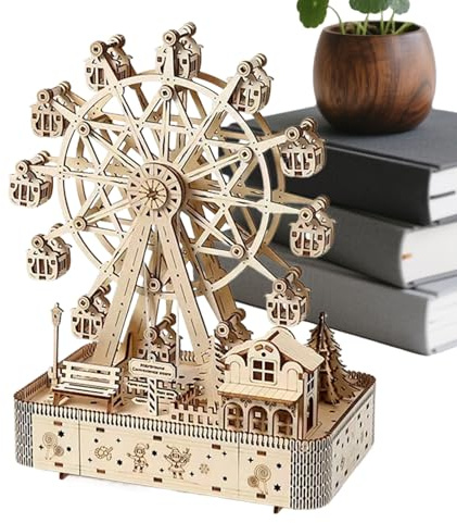 Holz 3D Puzzles Für Erwachsene Riesenrad Spielzeug Zur Stressbewältigung