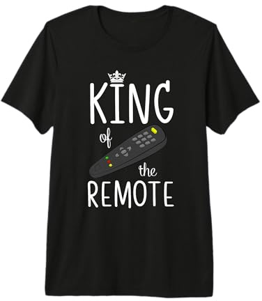 King of the Remote Control TV Funny Potato Couch Lazy Dad Premium T-Shirt