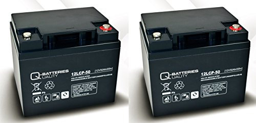 Q-Batteries Ersatzakku für Shoprider Arthus 2 St 12LCP-50 12V - 50Ah Blei Akku Zyklentyp AGM VRLA