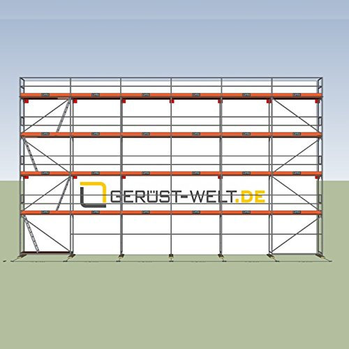 Fassadengerüst Paket 138,8 m² Rux Framescaff Feldlänge 2,57 m ca 8 m Standhöhe