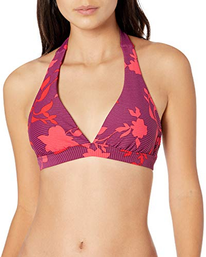 Seafolly Damen Florence Halter Bra Bikinioberteil, Mehrfarbig (Boysenberry Boysenberry), 40 (Herstellergröße: 14)