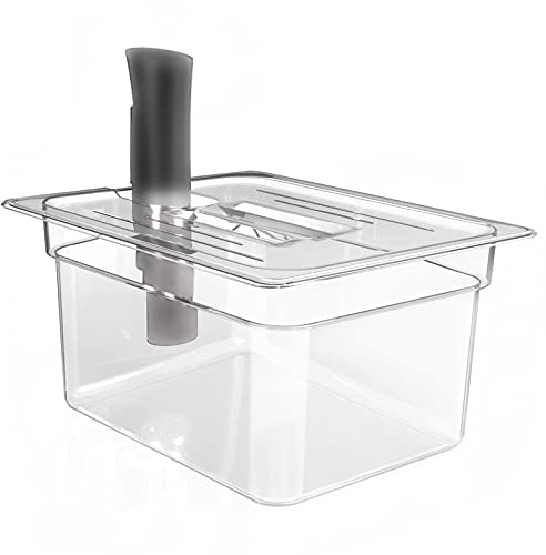 Contenedor Sous Vide, Contenedor plegable con bisagras de 11L Contenedor Sous Vide con tapa para cocina circuladora de precisión Sous Vide Circulator