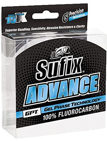 Sufix Advance Fluorocarbon weiß 0.205mm - 91M - 3.5Kg