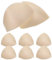 Amosfun 4 Pairs Bra Pads Inserts Bra Cups Inserts Sports Bra Pad Inserts for Sports Bra Swimsuits (Skin-Color)