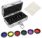 1.25Inch Teleskop Mond Filter, 6pcs Okular Objektiv Filter Kit gelb orange rot blau lila grün, hoher Kontrast Teleskop Filter optische Linse für Mond Planetenbeobachtung