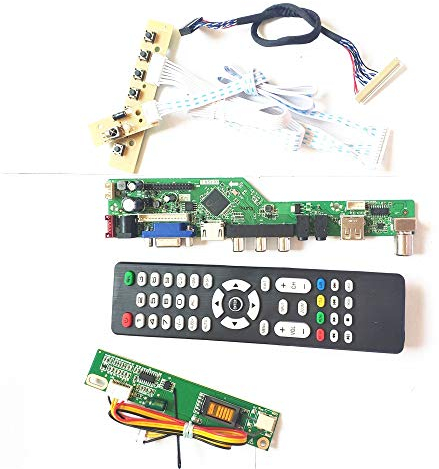 N170C2-L01/L02 T.V53 Drive Card Board LCD Panel Monitor Tastatur + Fernbedienung + Wechselrichter LVDS 1CCFL 30Pin HDMI VGA USB AV RF DIY Kit (N170C2-L02)