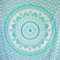 MOMOMUS Großes Strandtuch XXL Sandfrei - Mit Mandala-Motiv - Ideal als Pareo, Strandtuch Groß Sandabweisend oder Strandlaken XXL - Türkis, 210x230 cm